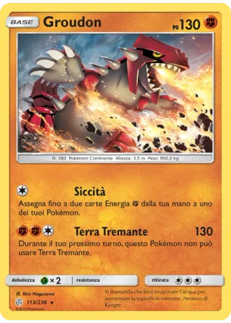 Groudon #113/236 — Eclissi Cosmica