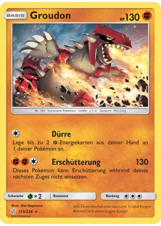 Groudon #113/236 — Welten im Wandel