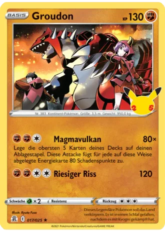 Groudon #17/25 — Celebrations