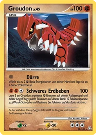 Groudon #29/146 — Erwachte Legenden