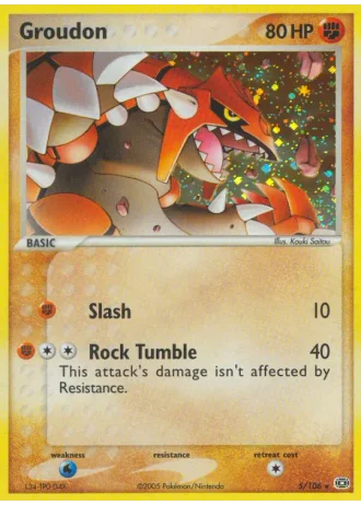 Groudon #5/106 — EX Smeraldo