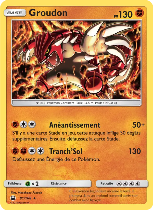 Groudon #81 — Tempête Céleste