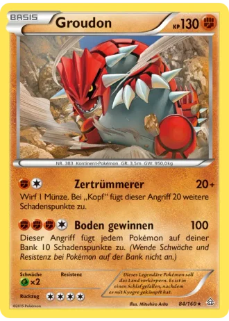Groudon #84/160 — Protoschock