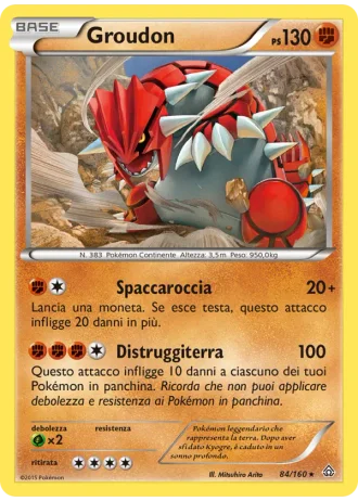 Groudon #84/160 — Scontro Primordiale