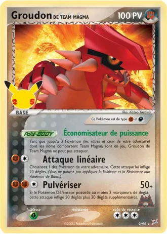 Groudon de Team Magma #9/95 — Collection Classique (Célébrations)