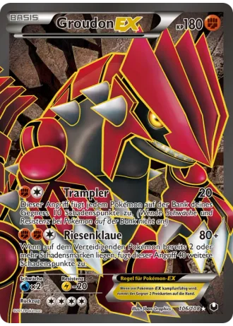 Groudon EX #106 — Erforscher der Finsternis