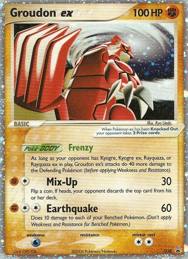 Groudon ex #38 — Nintendo Promos