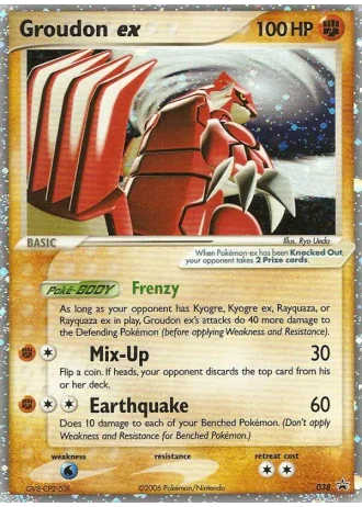 Groudon ex #38 — Nintendo Promos