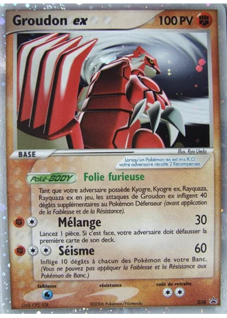 Groudon ex #38 — Nintendo Promos