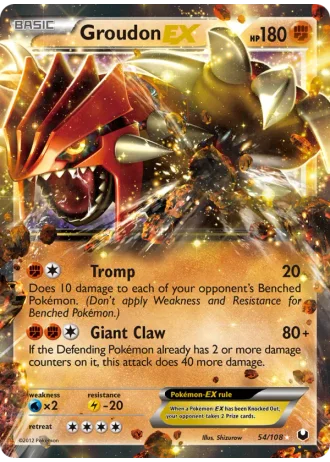 Groudon EX #54 — Dark Explorers
