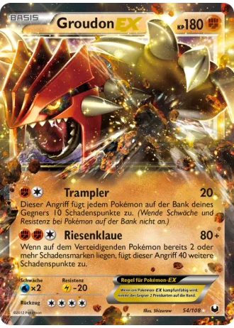 Groudon EX #54 — Erforscher der Finsternis