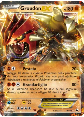 Groudon EX #54 — Esploratori delle Tenebre