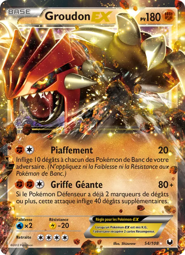 Groudon EX #54 — Explorateurs Obscurs