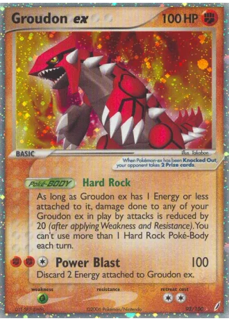 Groudon ex #93 — Crystal Guardians