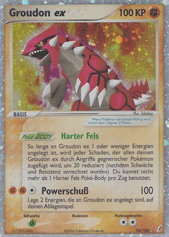 Groudon ex #93/100 — EX Crystal Guardians