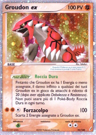 Groudon ex #93 — EX Guardiani dei Cristalli