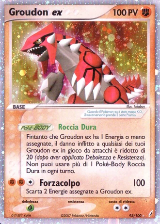 Groudon ex #93/100 — EX Guardiani dei Cristalli