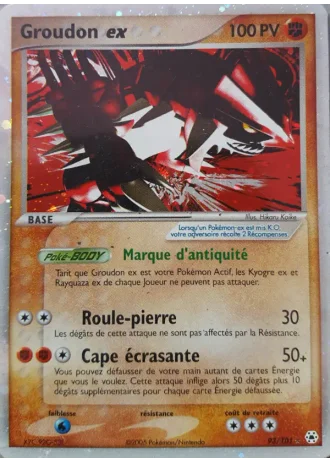 Groudon ex #93 — EX Légendes Oubliées