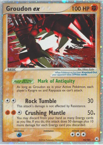 Groudon ex #93/101 — EX Leggende Nascoste