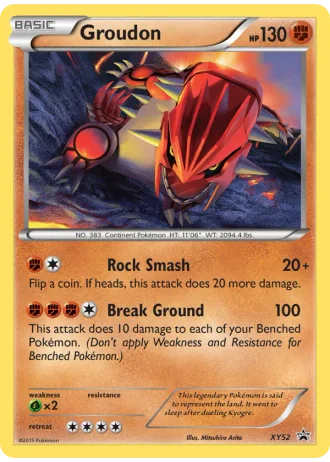 Groudon XY52 — XY Promos