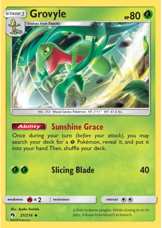 Grovyle #21 — Lost Thunder