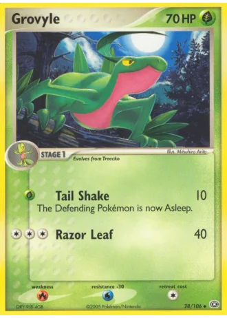 Grovyle #28/106 — EX Smeraldo