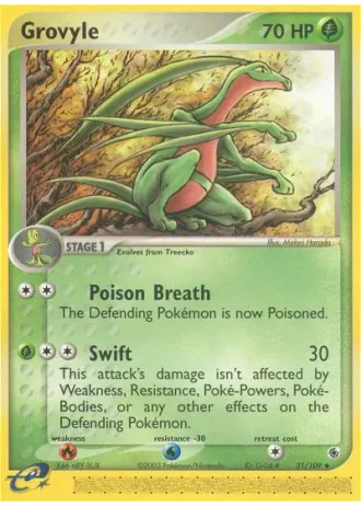 Grovyle #31 — EX Rubino & Zaffiro