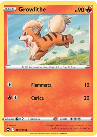 Growlithe #019 — Tempesta Argentata