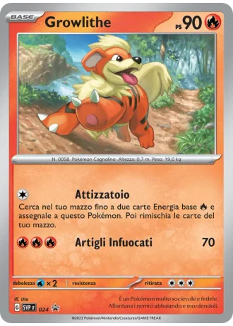 Growlithe #024 — Scarlatto e Violetto Promos