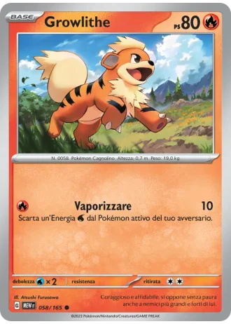 Growlithe #058 — 151
