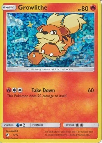 Growlithe #1 — McDonald's Collection 2018
