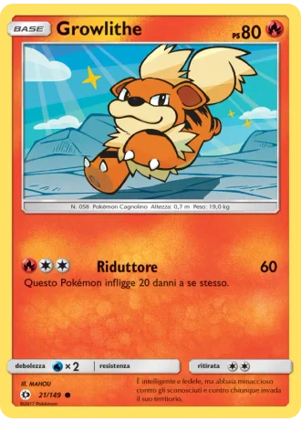 Growlithe #21 — Sole e Luna