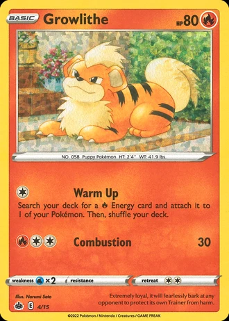 Growlithe #4 — McDonald's Collection 2022