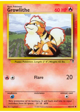 Growlithe #45 — Legendary Collection