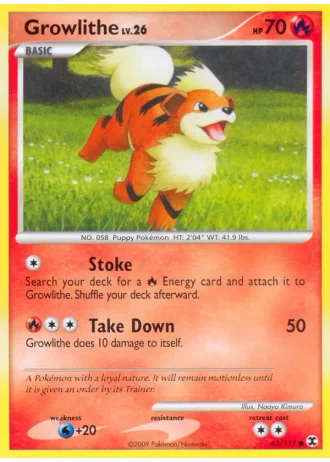Growlithe #63/111 — Rising Rivals