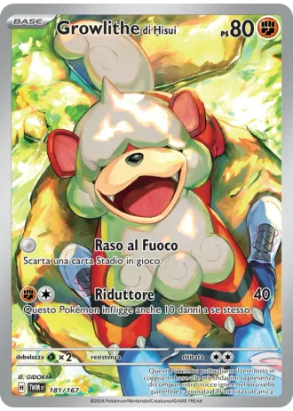 Growlithe di Hisui #181 — Crepuscolo Mascherato