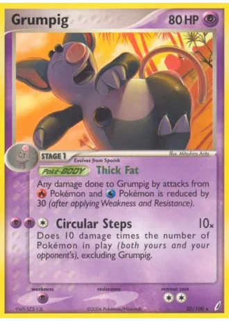 Grumpig #20/100 — Crystal Guardians