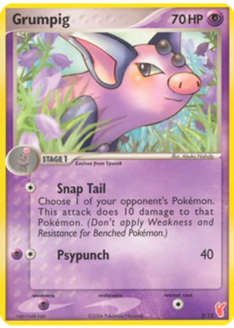 Grumpig #3 — EX trainer Kit 2 (Plusle)