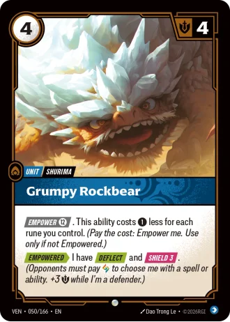 Grumpy Rockbear #050/166 — Vendetta