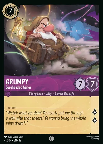 Grumpy - Soreheaded Miner #41/257 — Wilds Unknown