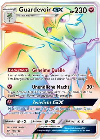 Guardevoir GX #159/147 — Nacht in Flammen