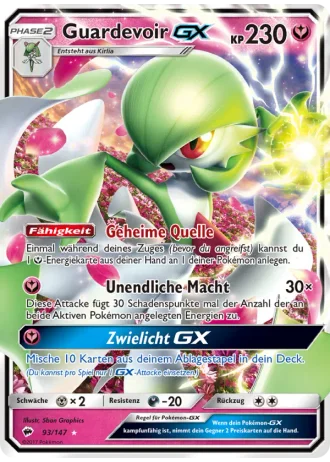 Guardevoir GX #93/147 — Nacht in Flammen