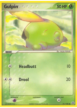 Gulpin #51/106 — Emerald