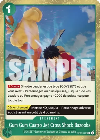 Gum Gum Cuatro Jet Cross Shock Bazooka (OP09-039) — Les Nouveaux Empereurs (OP09)