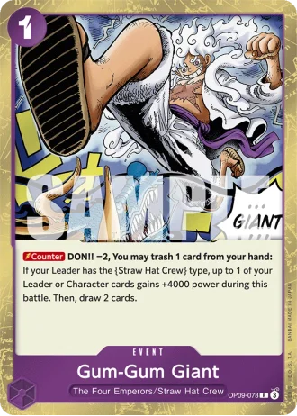Gum-Gum Giant (OP09-078) — Emperors in the New World (OP09)
