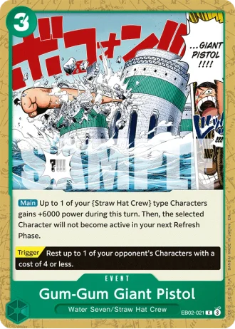 Gum-Gum Giant Pistol (EB02-021) — Anime 25th Collection (EB02)