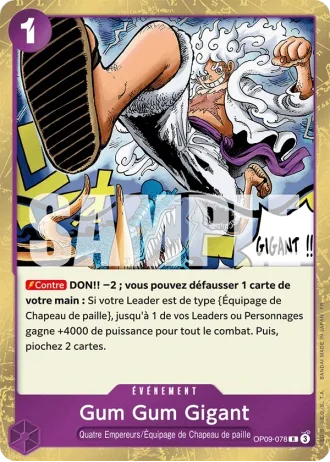 Gum Gum Gigant (OP09-078) (Reprint) — ONE PIECE CARD THE BEST vol.2 (PRB02)