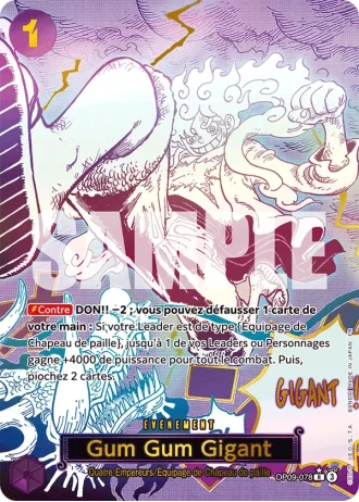 Gum Gum Gigant (OP09-078) (Special Rare) — ONE PIECE CARD THE BEST vol.2 (PRB02)