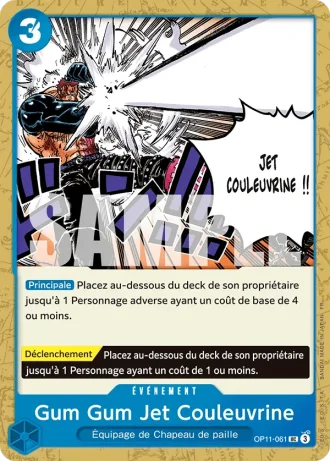 Gum Gum Jet Couleuvrine (OP11-061) — Des Poings Vifs Comme l'Éclair (OP11)