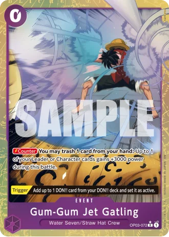Gum-Gum Jet Gatling (OP03-072) (Alternative Art) — One Piece Card The Best Vol.2(PRB02)